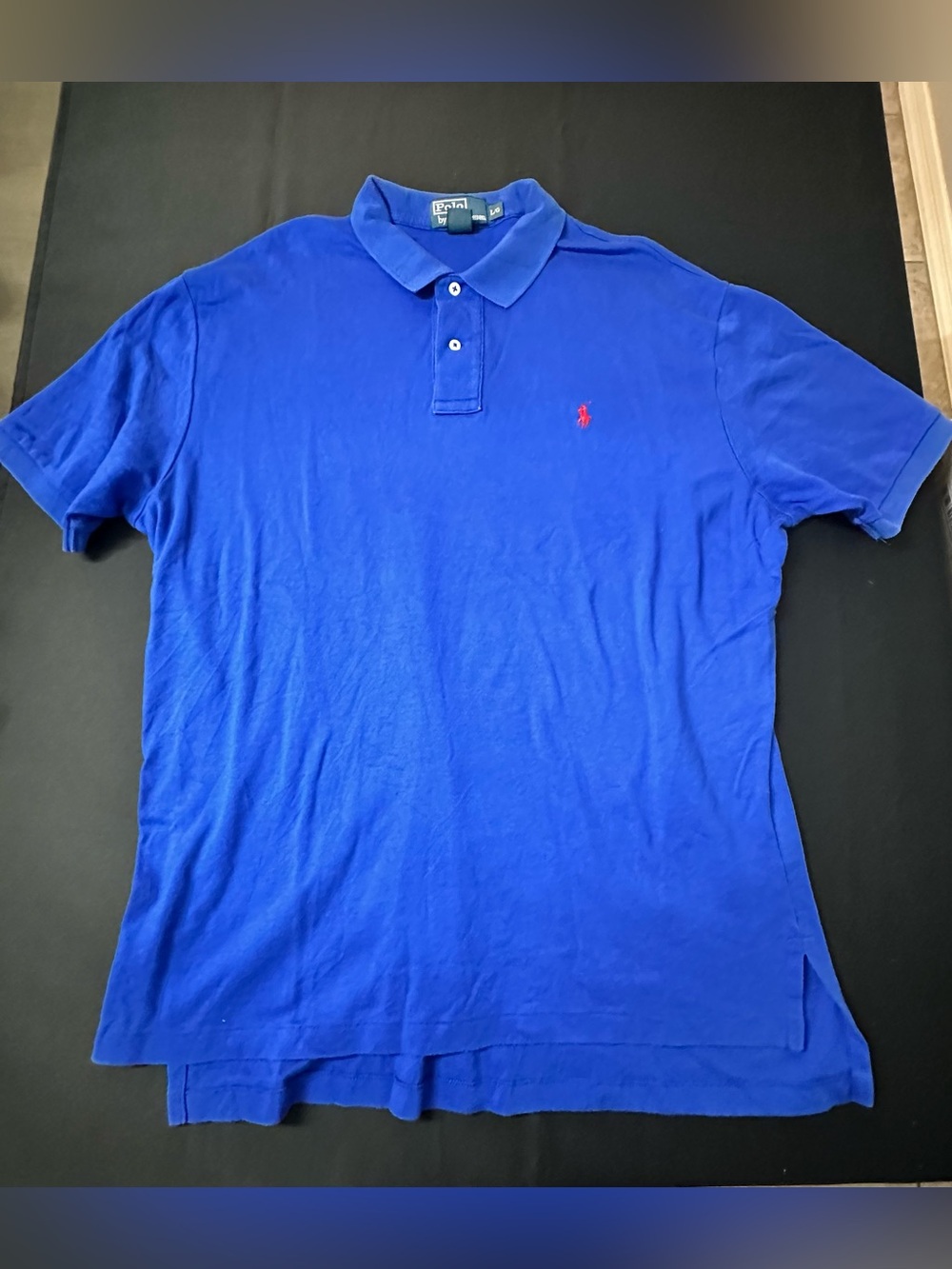 Ralph Lauren Royal Blue Short Sleeve Polo with Red Pony